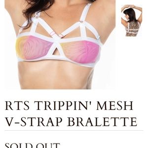 Solstice Intimates mesh v strap bralette